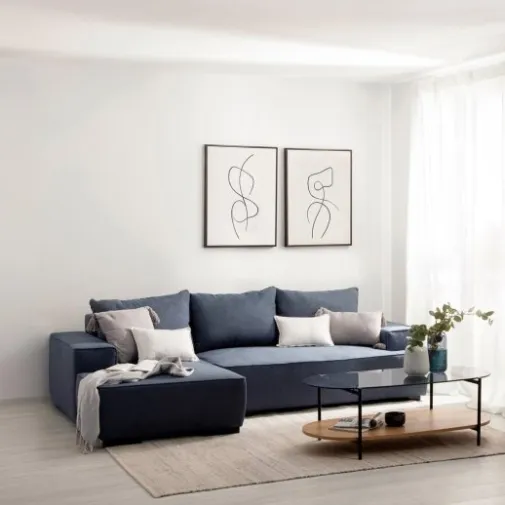 Klast Home Sofás Cama|Sofás Con Chaise Longue>Alan Azul