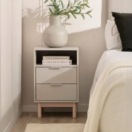 Klast Home Packs 2 Mesitas De Noche>Elian Gris perla