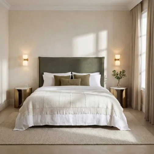 Klast Home Cabeceros De Cama>Louise Verde oscuro